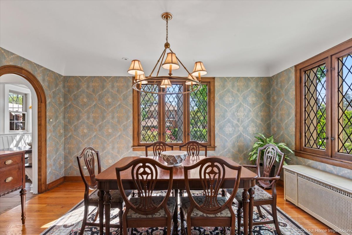 9955 South Hamilton Avenue Chicago, IL 60643 - Photo 10 of 31 a view of a dining room with furniture window and wooden floor