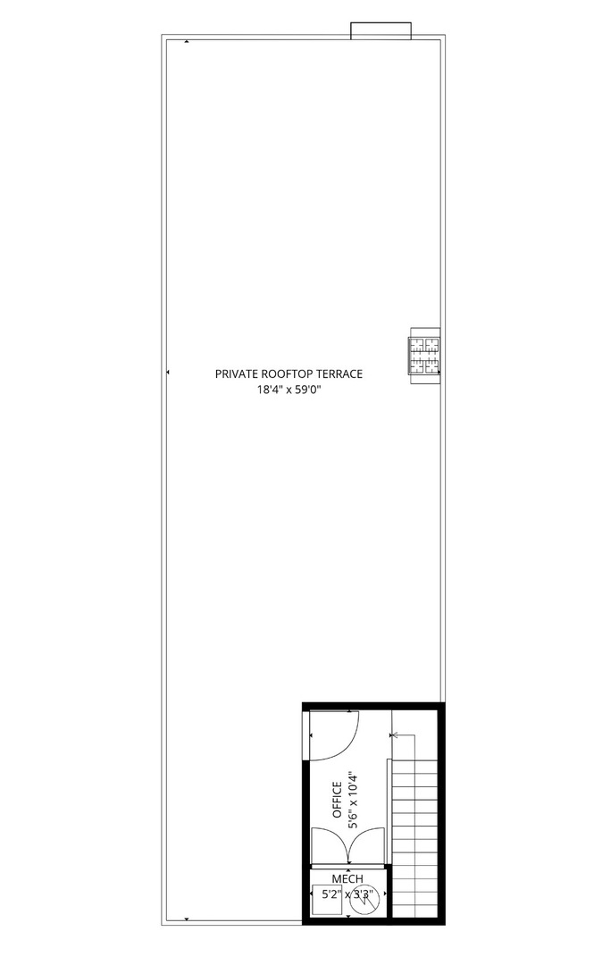 1738 West 17th Street, Unit 3 Chicago, IL 60608 - Photo 22 of 23 a picture of a room with a floor plan