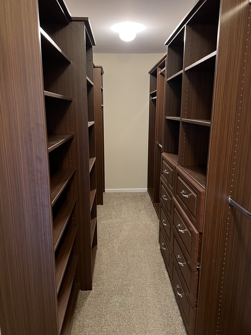 26112 Mapleview Drive Plainfield, IL 60585 - Photo 14 of 28 a view of walk in closet with clothes and shoes