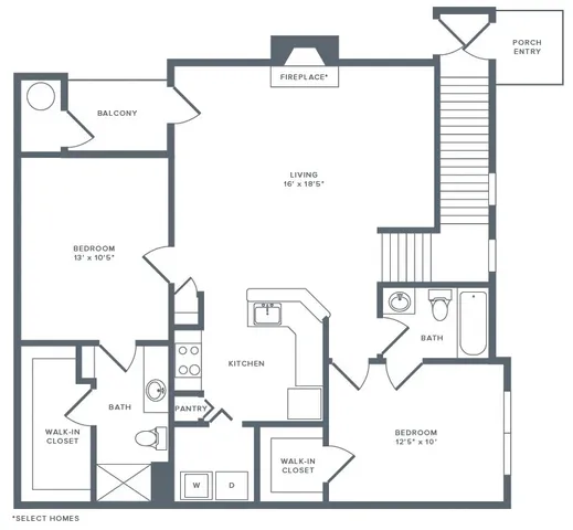$1,800 | 12215 Hunters Chase Drive, Unit N7202N, Austin, TX 78729