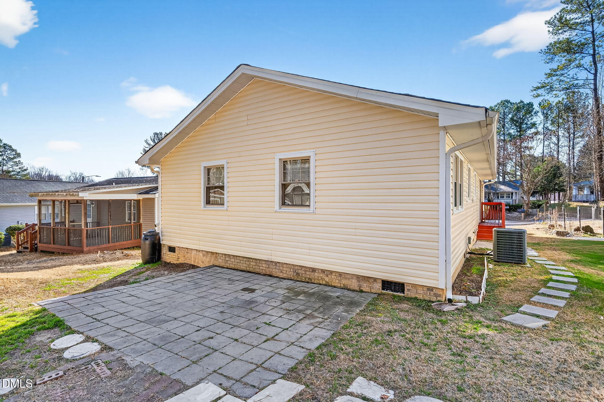 6201 Barrington Village Lane Raleigh, NC 27610 - Photo 25 of 25 a view of a house with backyard and sitting area