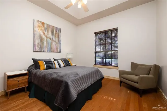 a bed room with a bed and a couch