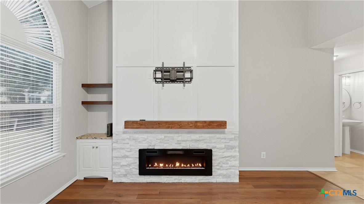 716 Hollow Ridge Schertz, TX 78108 - Photo 12 of 47 Custom built fireplace and mantle