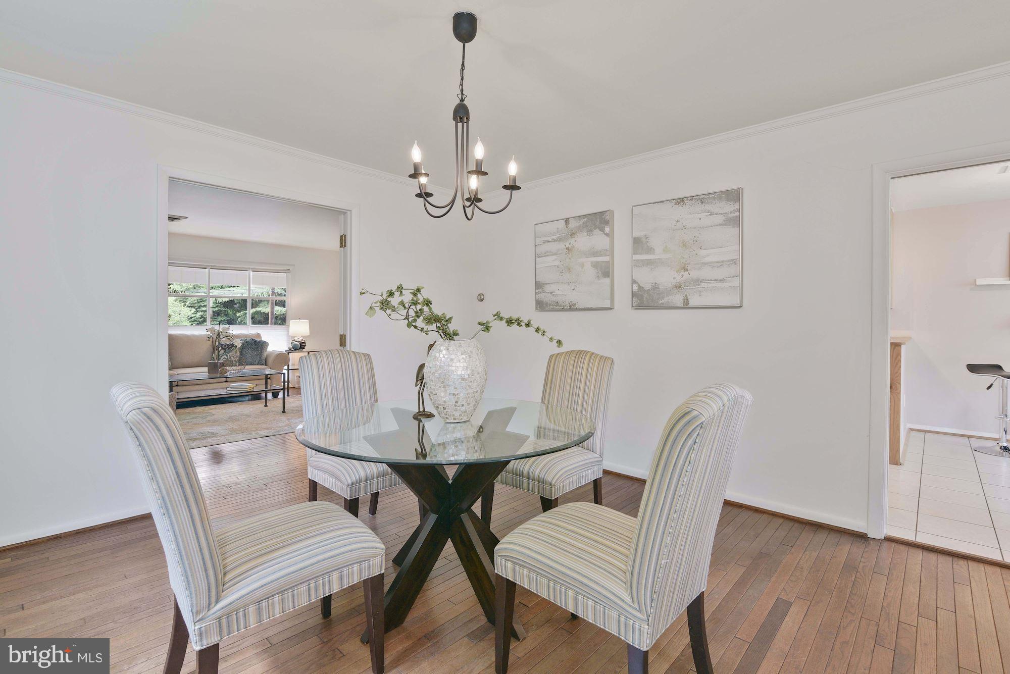 7721 Brookville Road Chevy Chase, MD 20815 - Photo 7 of 30 Dining room connects to both living room & kitchen