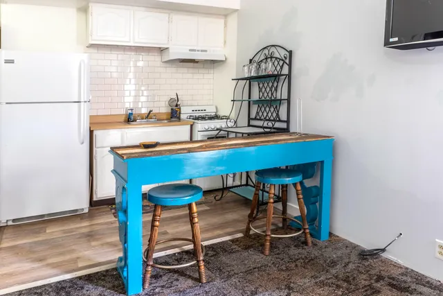 a room with musical instruments