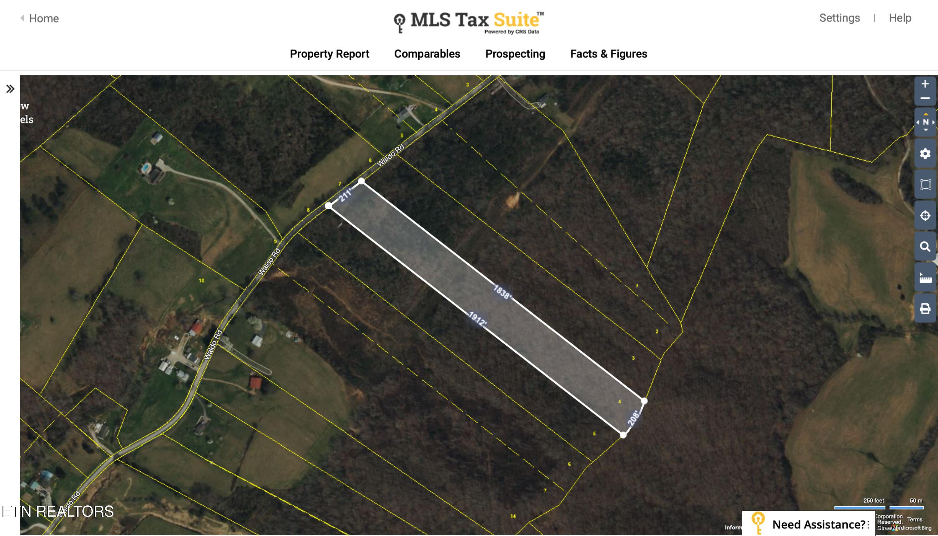 Waldo Road Rockwood, TN 37854 - Photo 2 of 6 CRS Data - Property Map for Waldo Rd