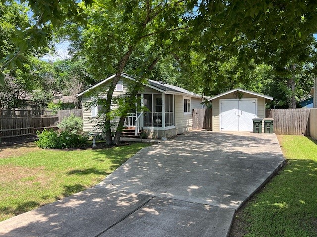 1505 Maple Street Georgetown, TX 78626 - Photo 20 of 20 a view of a house with backyard and garden