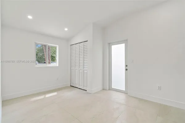 a view of an empty room