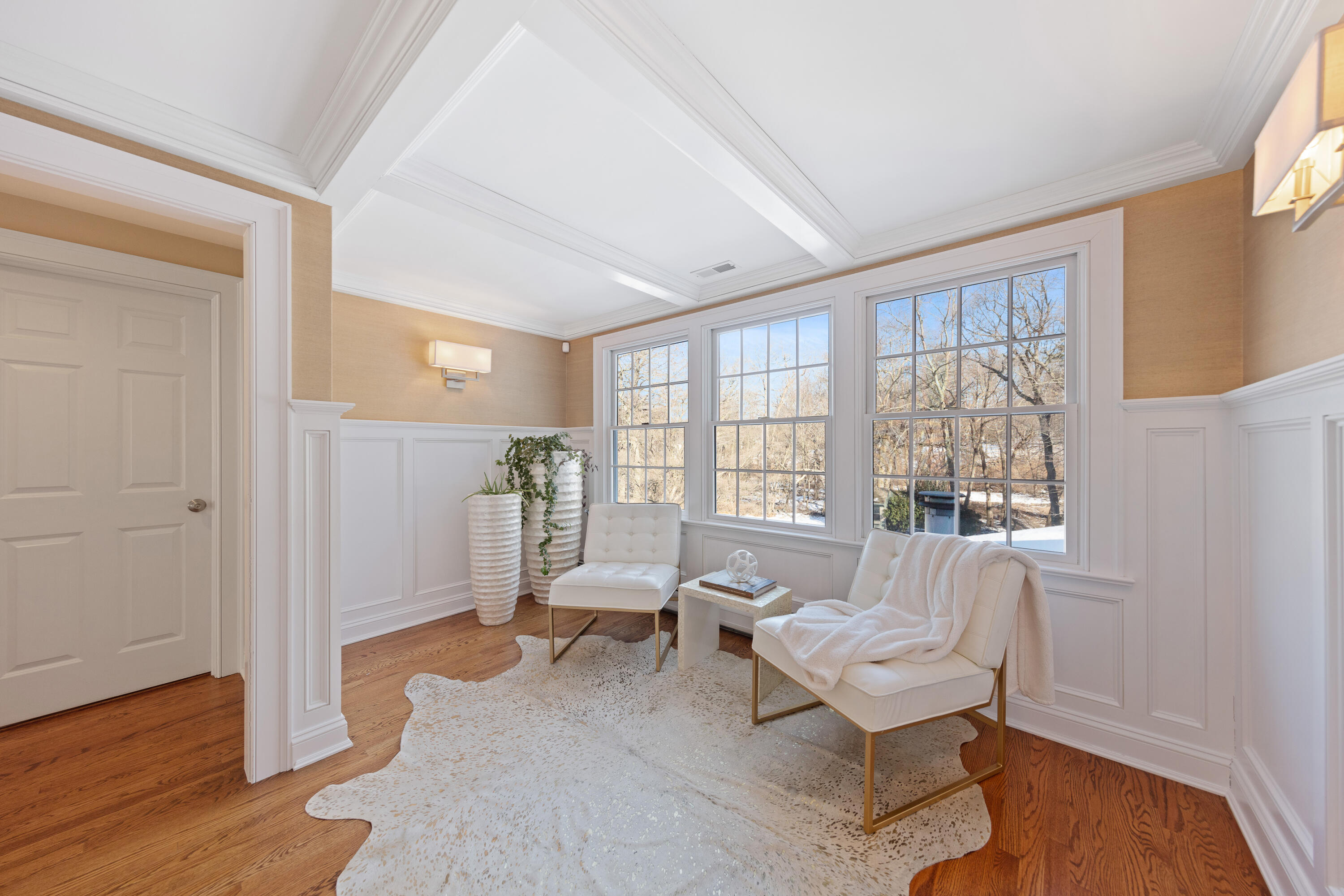 10 Chasmars Pond Road Darien, CT 06820 - Photo 18 of 32 a living room with furniture and wooden floor
