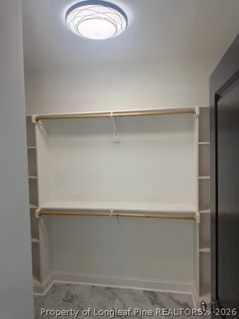 a close view of closet