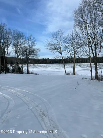 a view of open space with mountain view