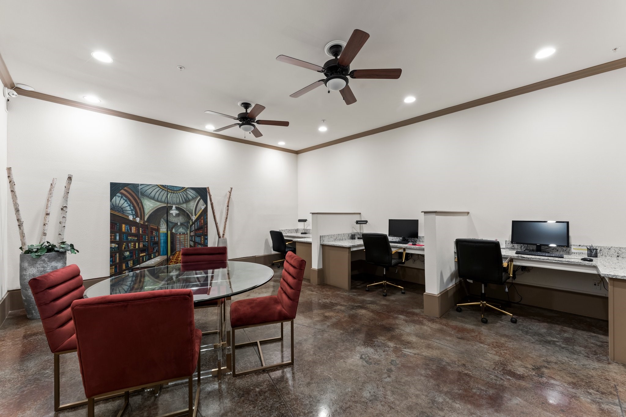 2400 McCue Road, Unit 237 Houston, TX 77056 - Photo 22 of 27 a view of a workspace with furniture