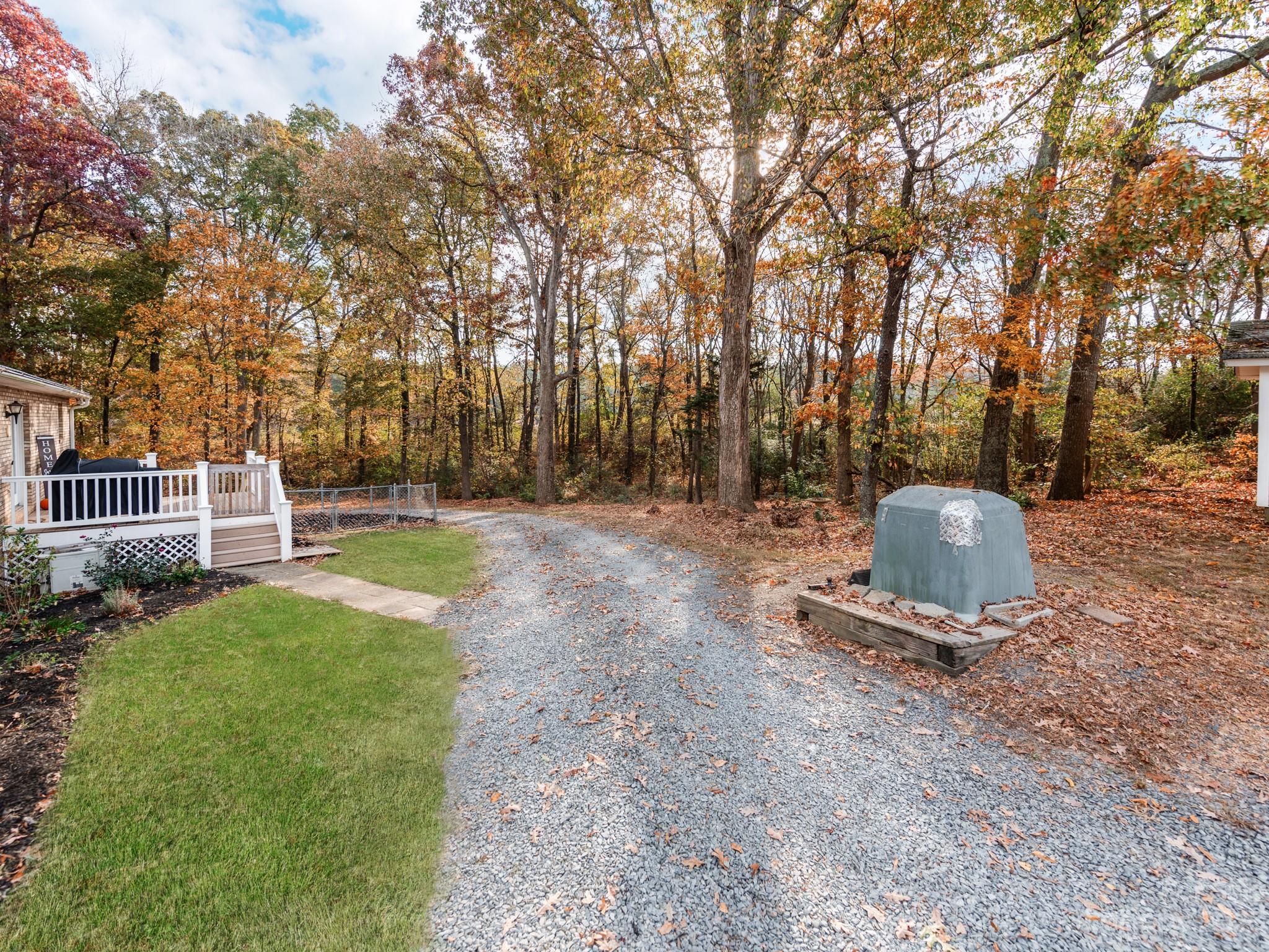 33702 Western Road Albemarle, NC 28001 - Photo 32 of 42 a view of a backyard with wooden fence