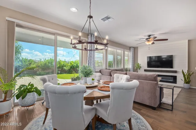 a kitchen that has a cabinets counter space and wooden floor