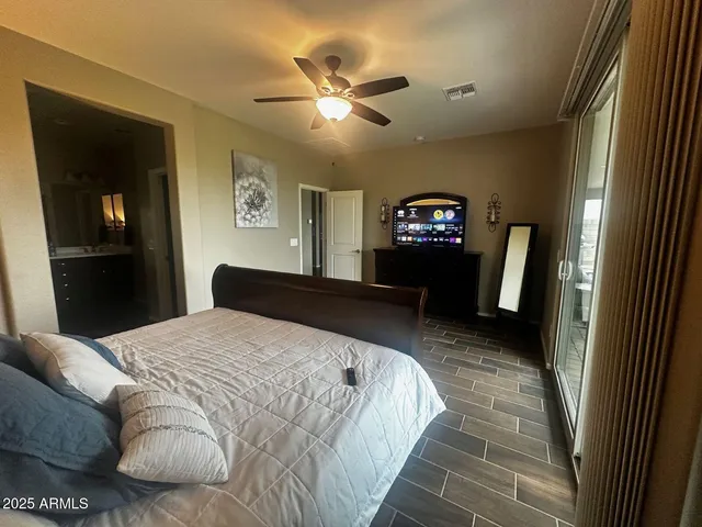 a view of a garage with storage