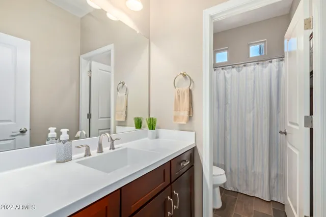 an aerial view of residential building with outdoor space