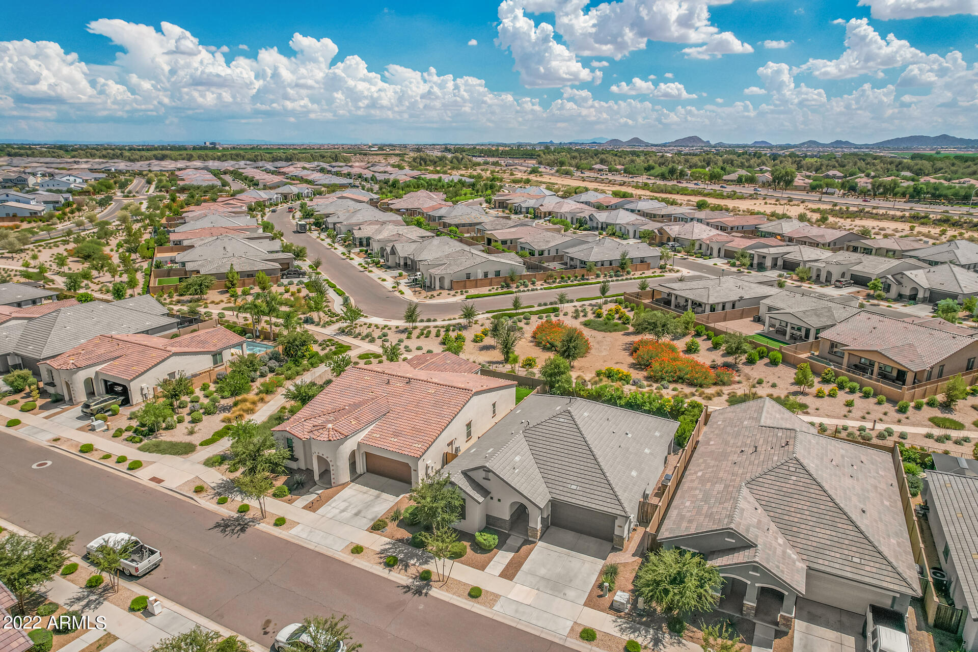 22503 East Calle De Flores Queen Creek, AZ 85142 - Photo 46 of 57 a view of a city with an ocean view
