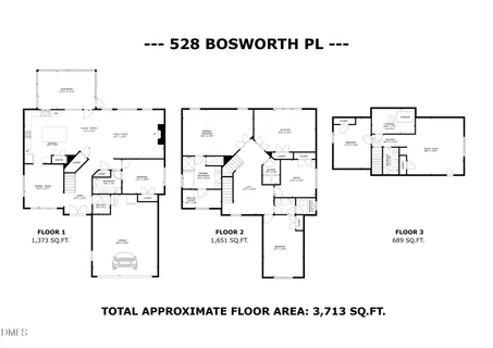 $924,900 | 528 Bosworth Place, Cary, NC 27519