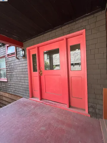 a view of front door