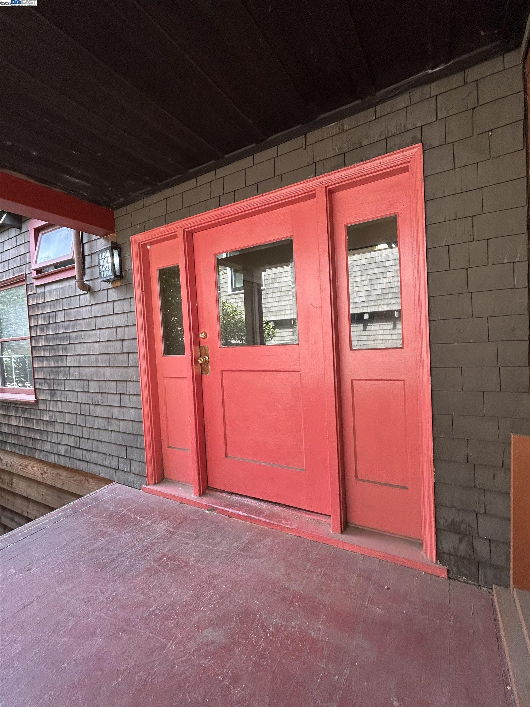 a view of front door