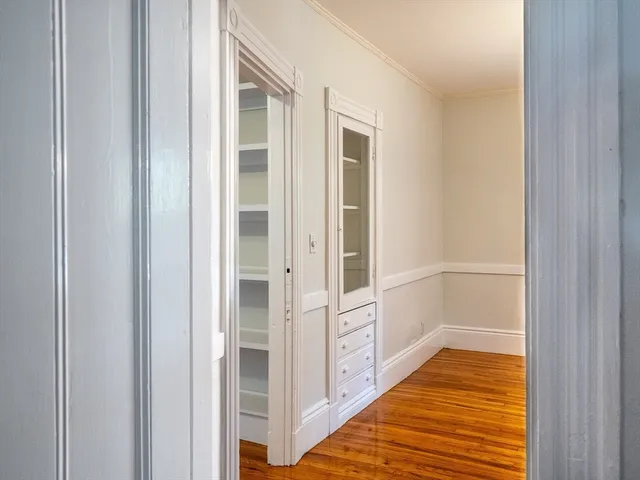 a bathroom with white walls