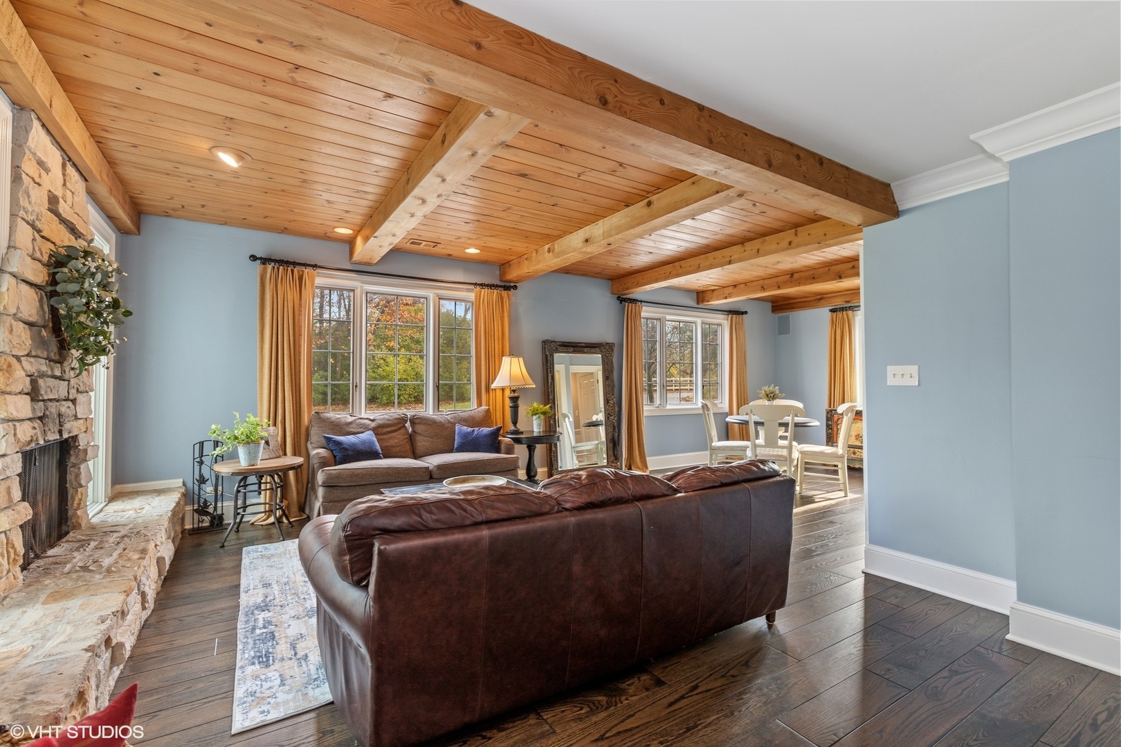 1414 North Avenue Bannockburn, IL 60015 - Photo 13 of 29 a large bedroom with furniture large windows and wooden floor