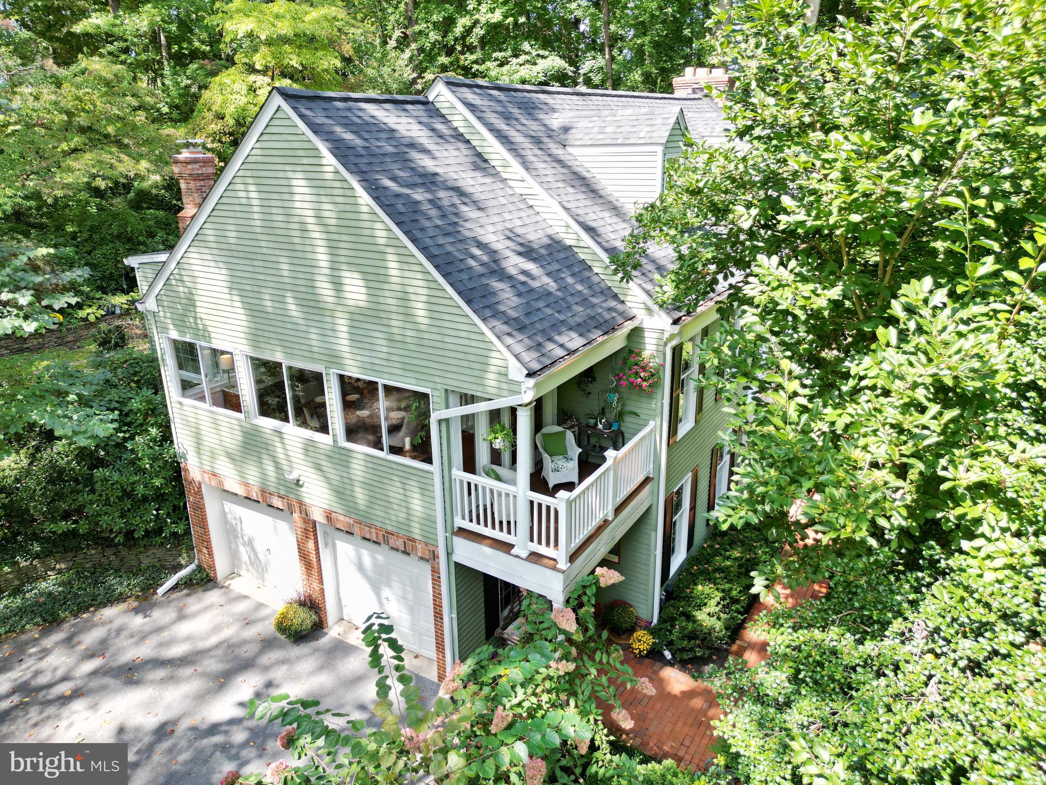 1270 Dorothy Road Crownsville, MD 21032 - Photo 50 of 58 Aerial Photo of side entry garage & balcony