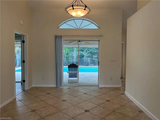 an empty room with window