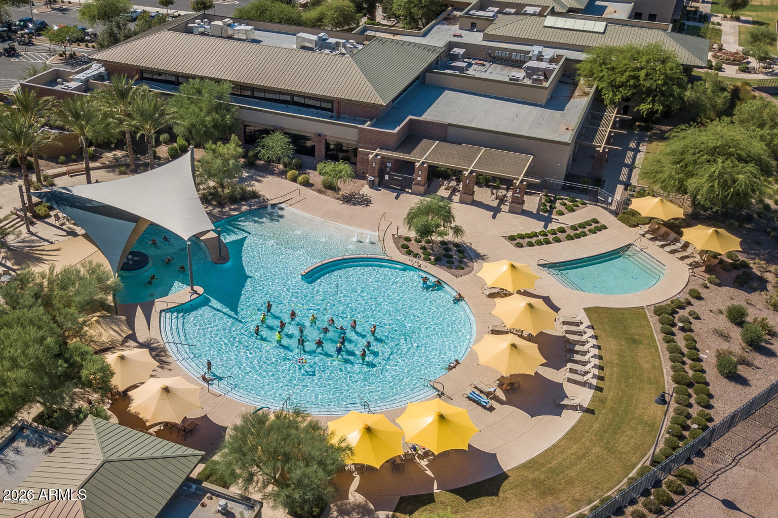 7337 West Silver Spring Way Florence, AZ 85132 - Photo 52 of 76 Sun City Resort Pool Aerial View