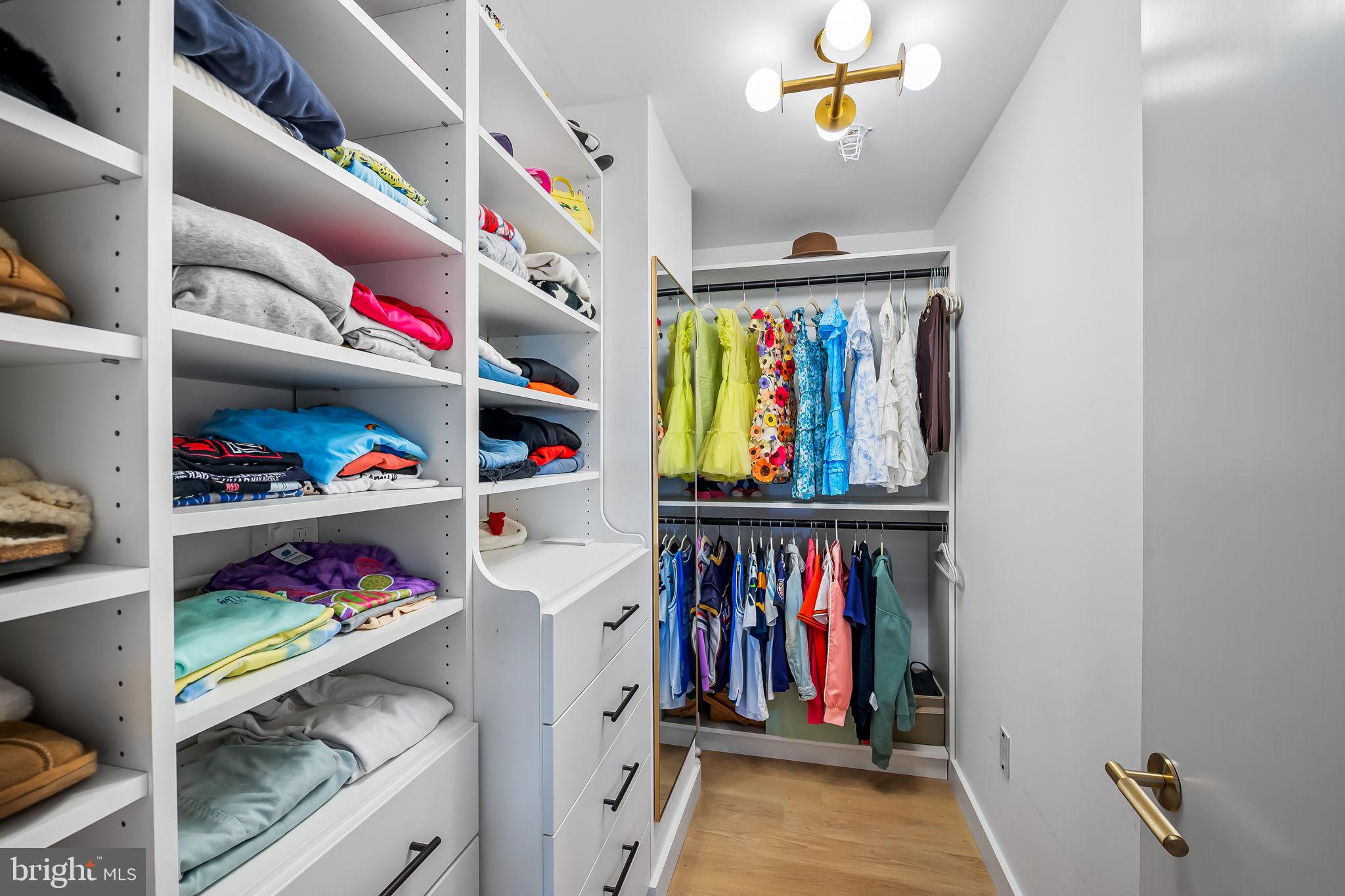 1220 Bank Street, Unit 304 Baltimore, MD 21202 - Photo 69 of 81 a view of walk in closet with clothes and shoes