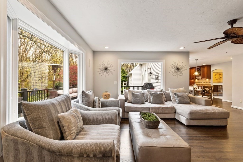 7 Kings Road Sharon, MA 02067 - Photo 6 of 41 a living room with furniture and a large window