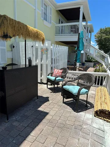 a view of a city and ocean view