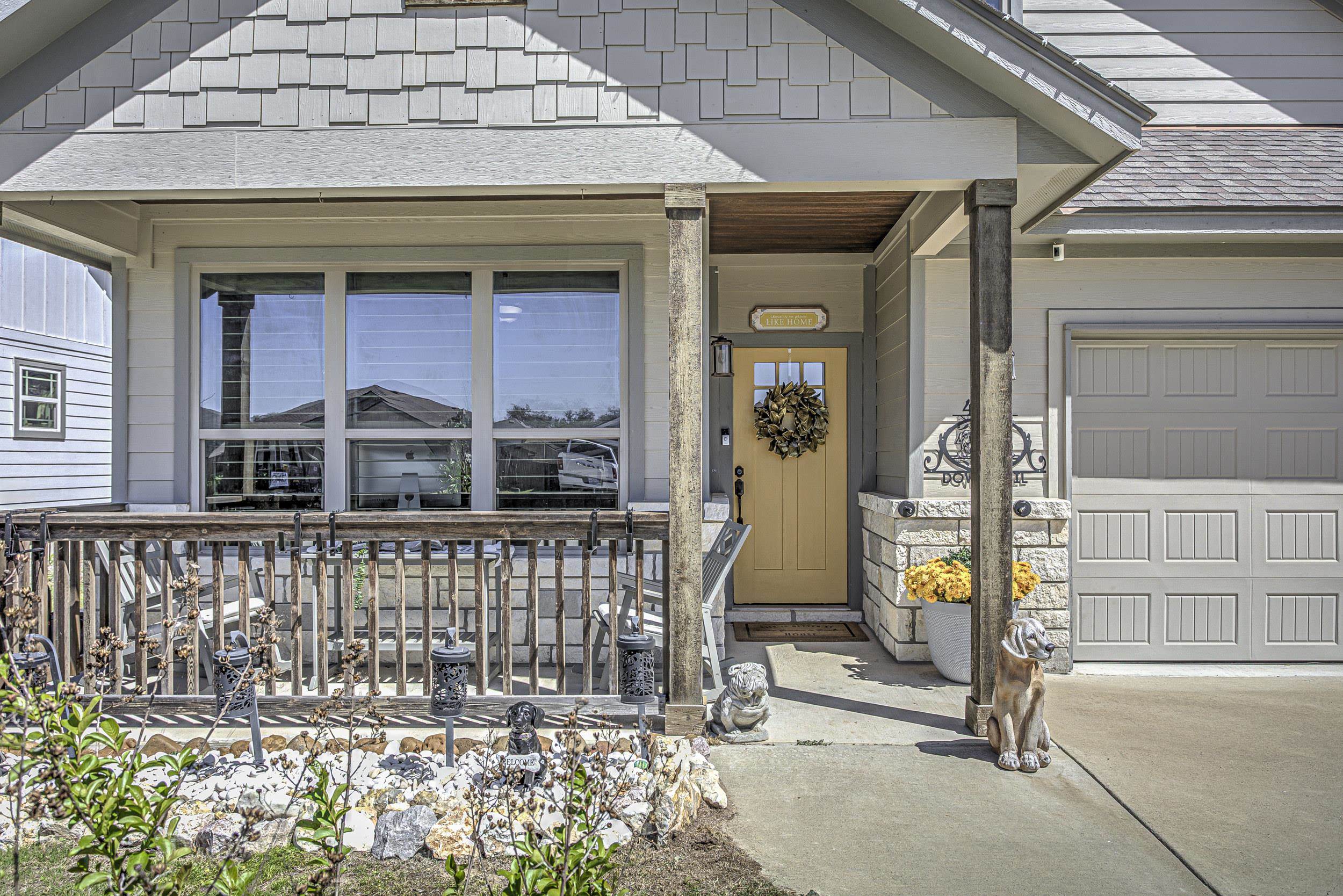 433 Dove Trail Bertram, TX 78605 - Photo 3 of 30 a front view of a house with glass windows