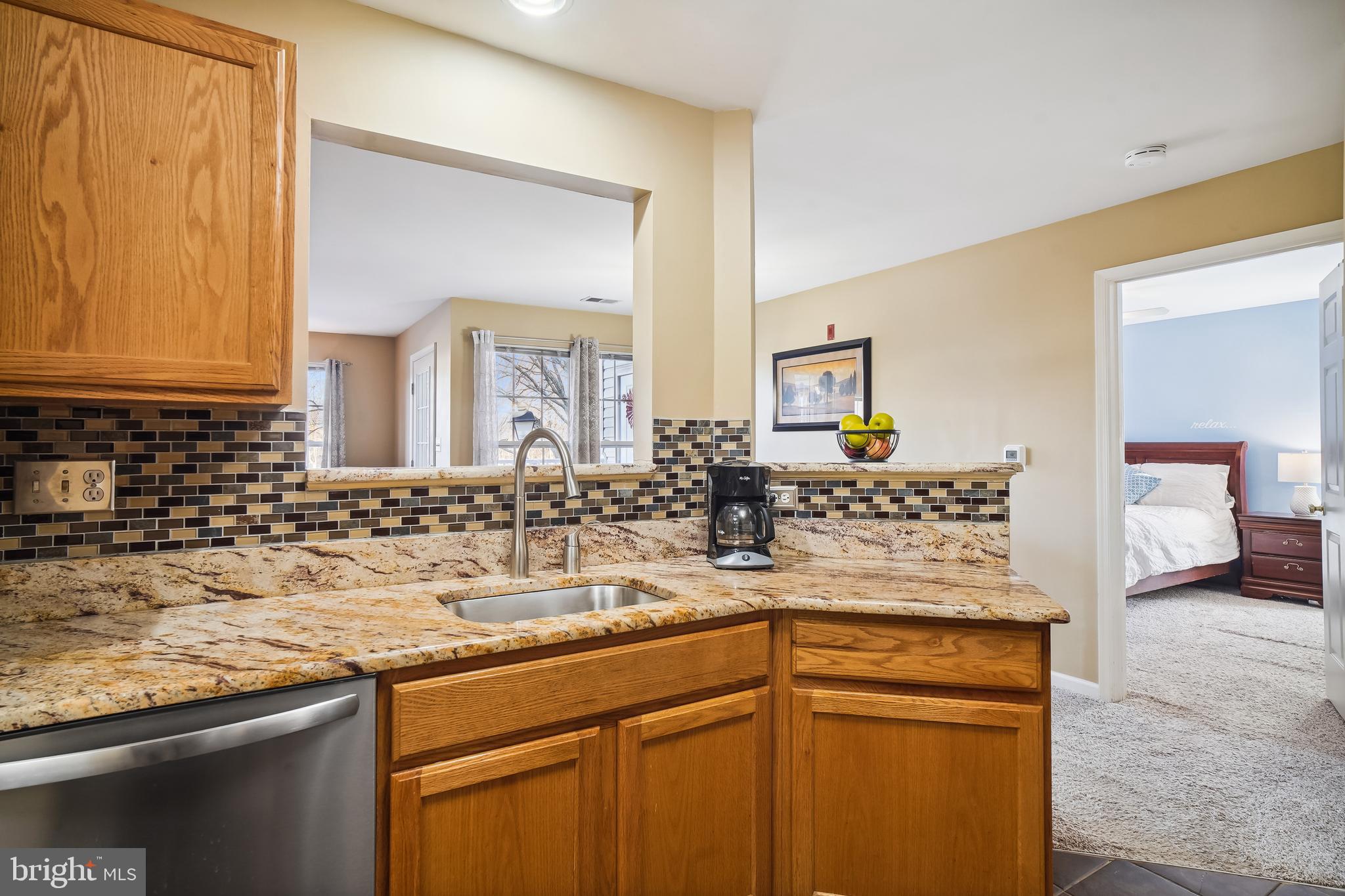 500 Marshall Court, Unit E Frederick, MD 21703 - Photo 17 of 37 Kitchen w/pass thru to Living/Dining Area