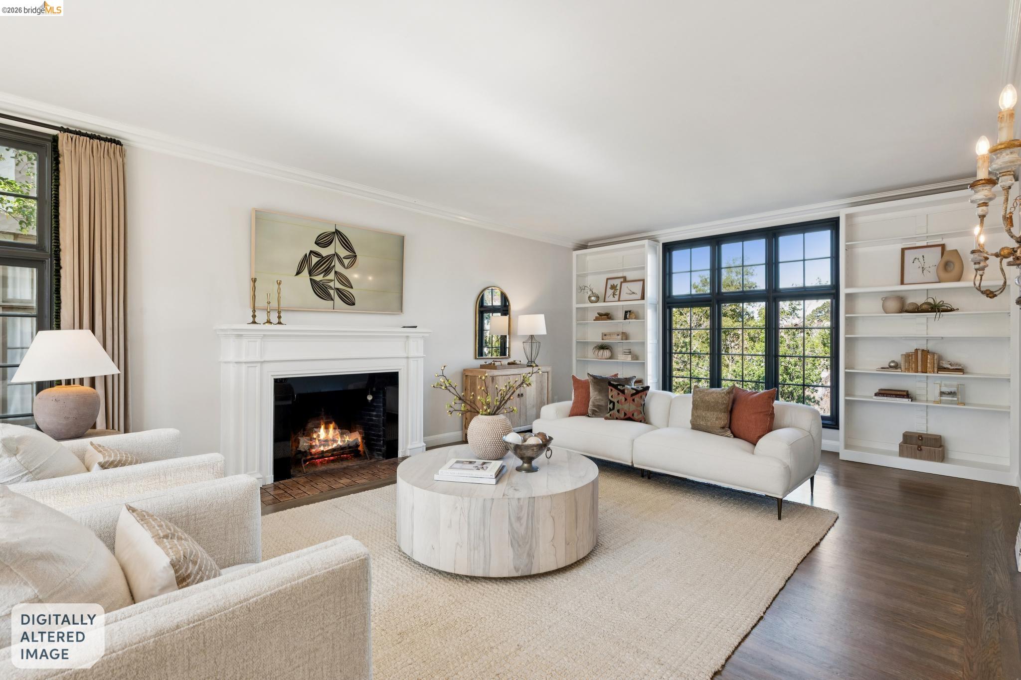 906 Paramount Road Oakland, CA 94610 - Photo 9 of 60 a living room with furniture and a fireplace