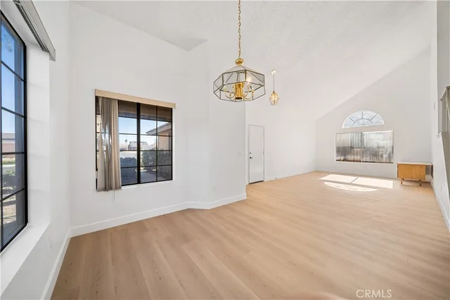a view of empty room with a window