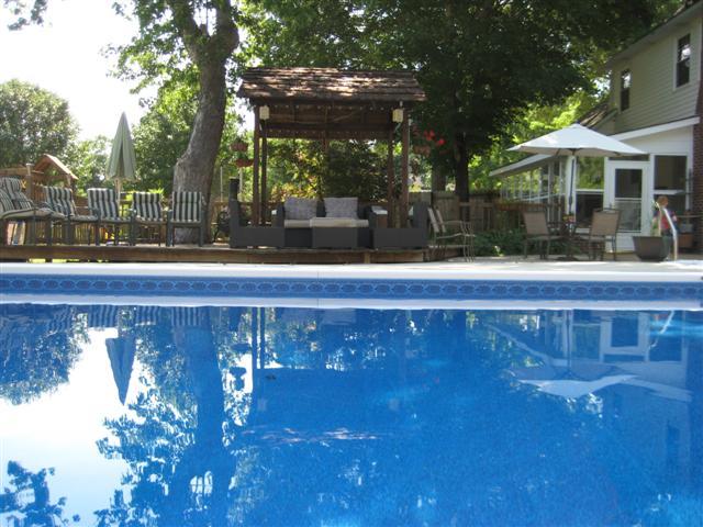 200 Jamestown Road Tullahoma, TN 37388 - Photo 17 of 20 View of the pool and Gazebo in the fenced in backyard.