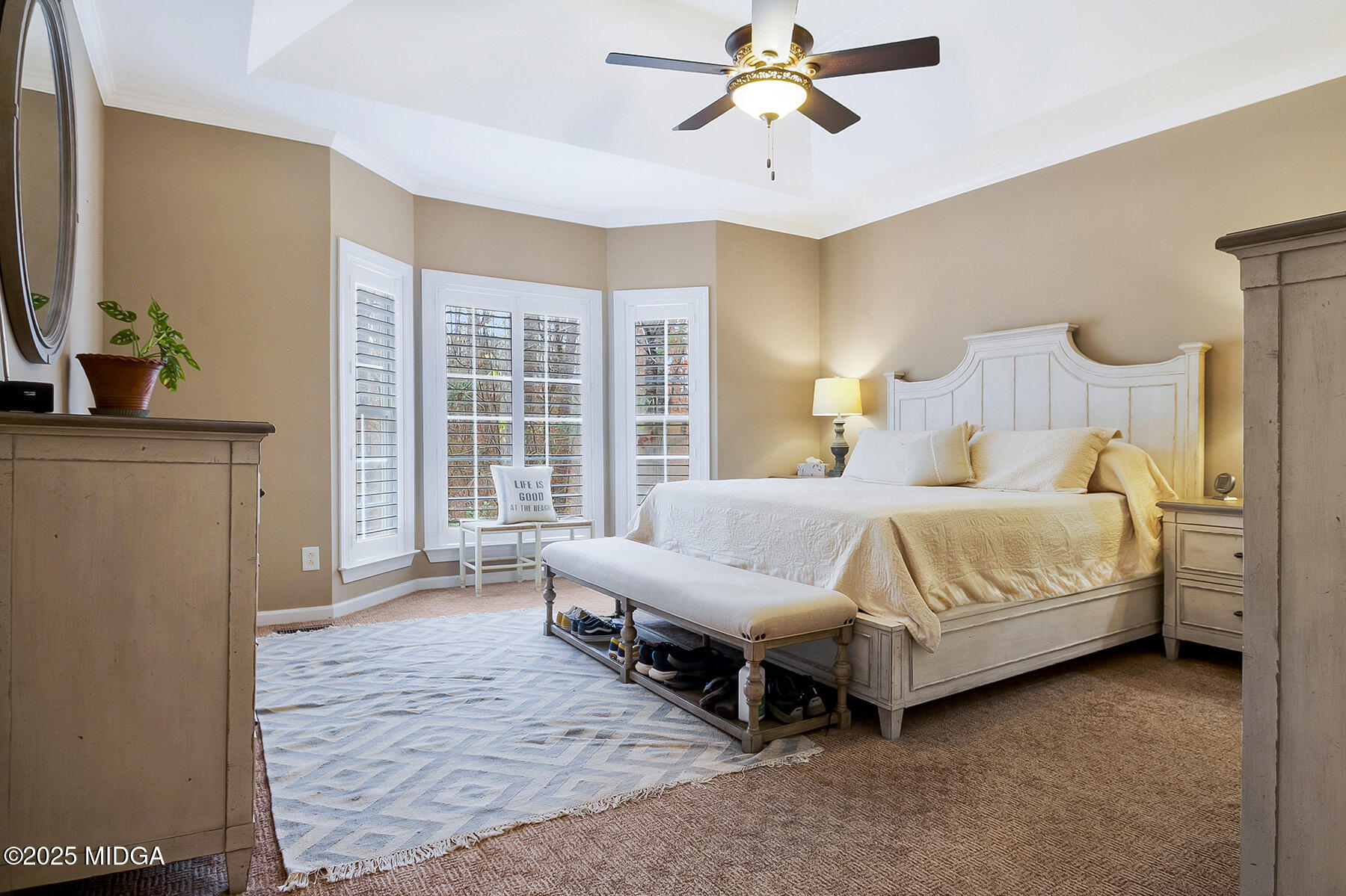 22 Rabon Drive Forsyth, GA 31029 - Photo 17 of 47 a living room with a bed furniture and a flat tv screen