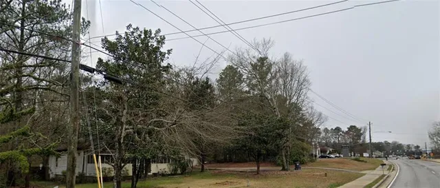 a view of a city street