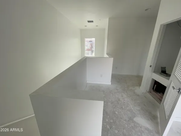a view of a room with window