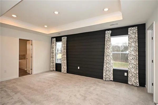 a view of a room with an empty space