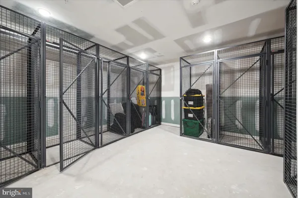 a view of a garage