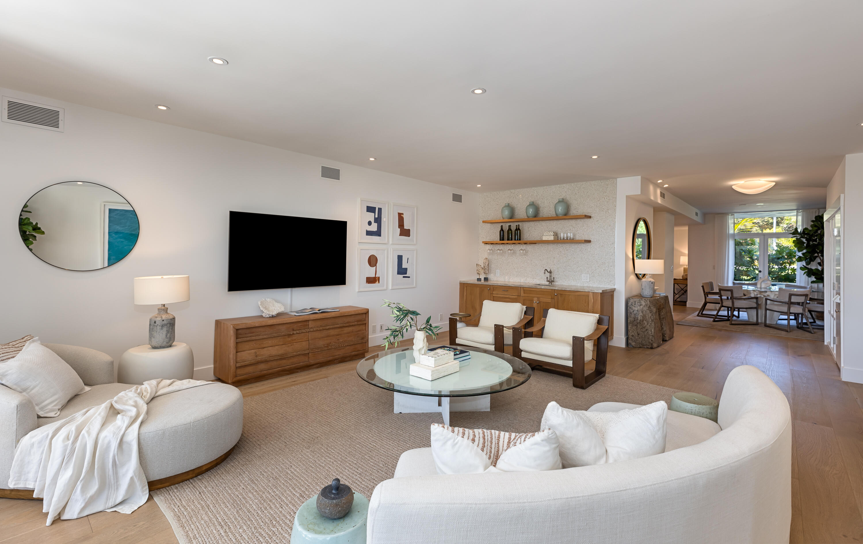 1300 Plaza Pacifica Montecito Ca Montecito, CA 93108 - Photo 6 of 35 Living Room into Dining