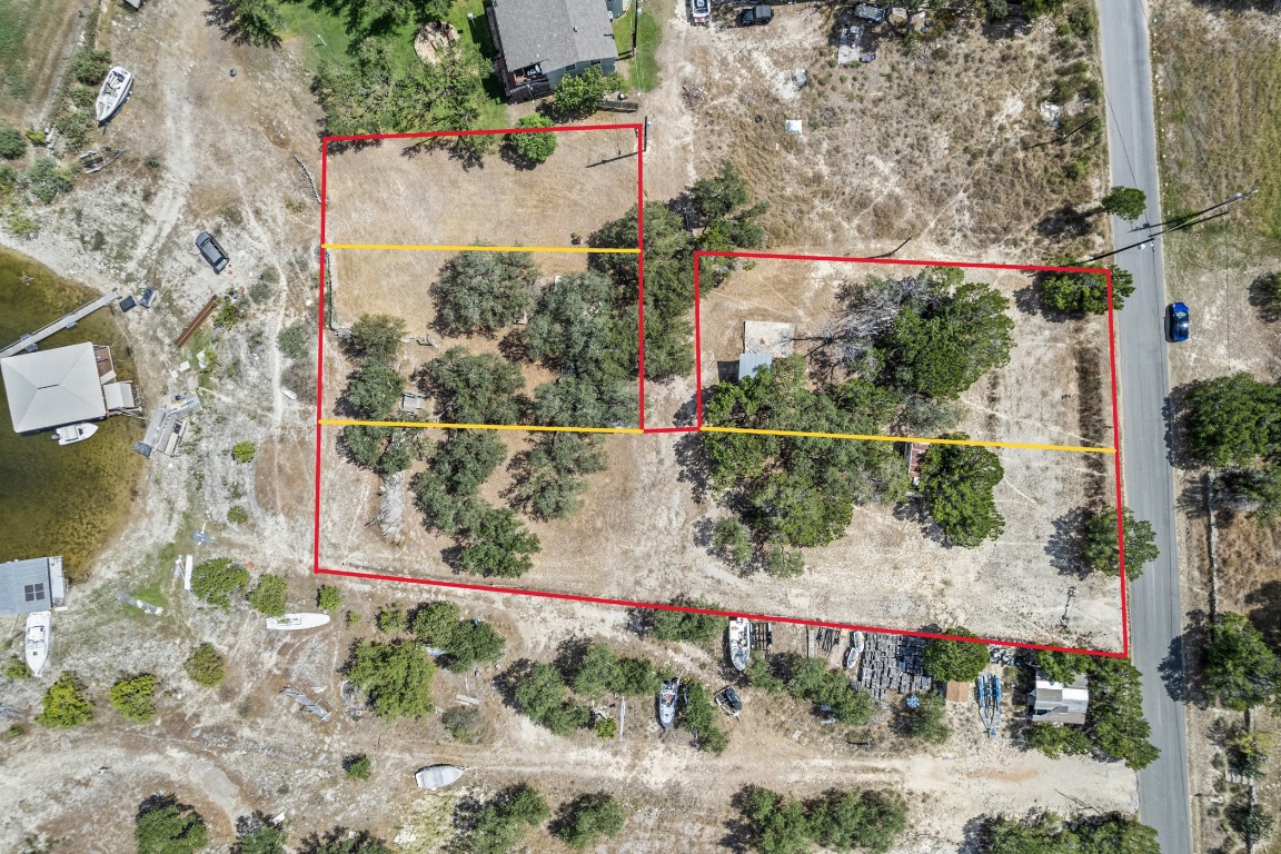 1505 Chipmunk Road Austin, TX 78734 - Photo 16 of 19 an aerial view of a house and sign board