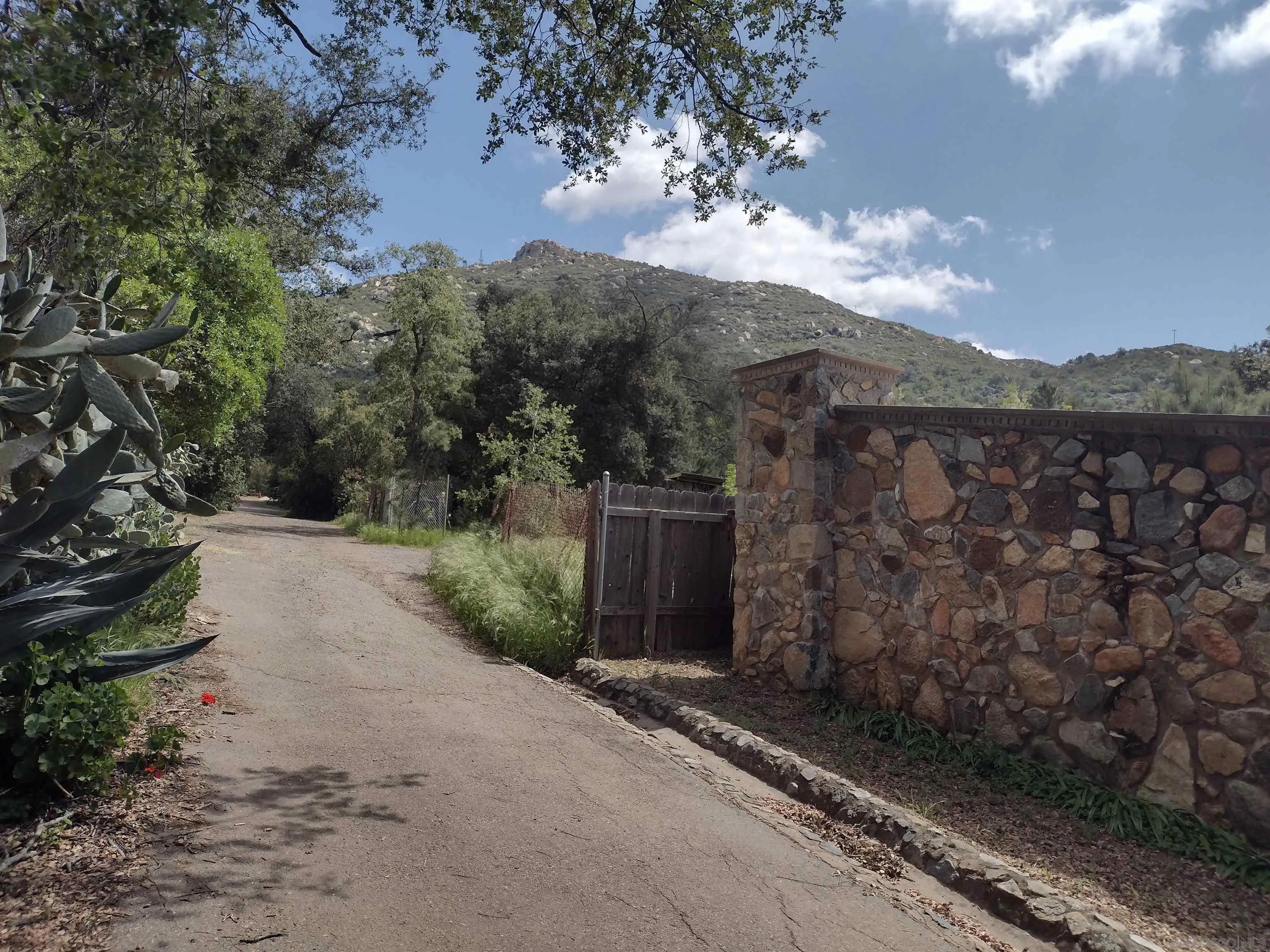 17661 Lyons Valley Road Jamul, CA 91935 - Photo 38 of 50 a view of a yard with wooden fence