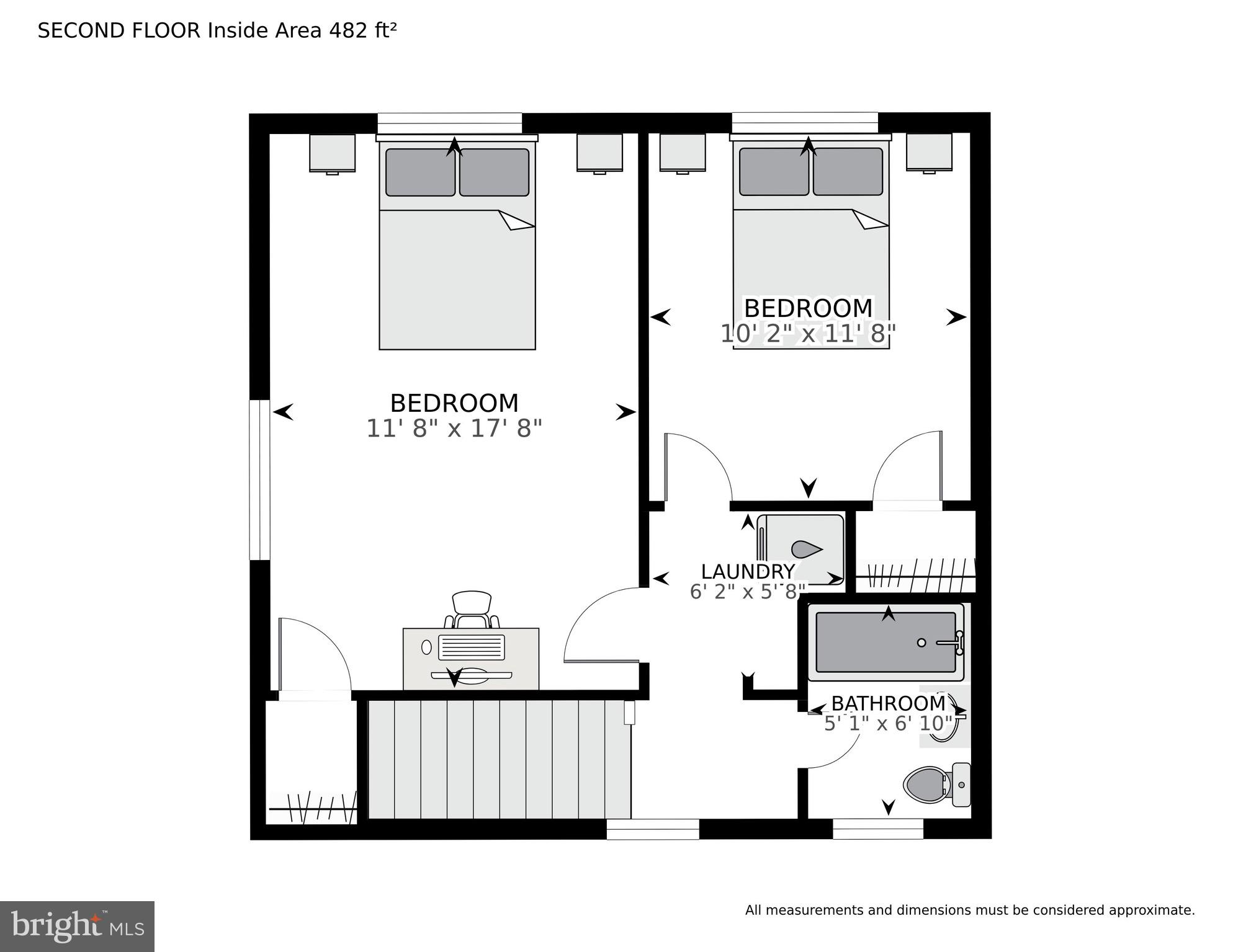 1630 Ripon Place Alexandria, VA 22302 - Photo 17 of 18 Upper Level Floor Plan