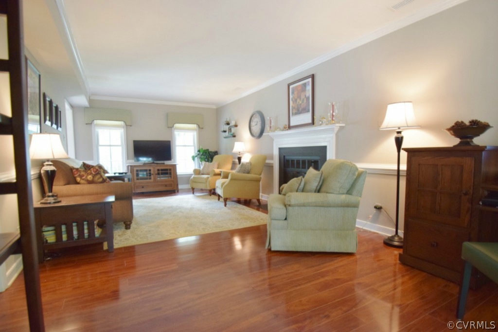 2301 Garrison Place Road Midlothian, VA 23112 - Photo 6 of 24 a living room with furniture and a fireplace