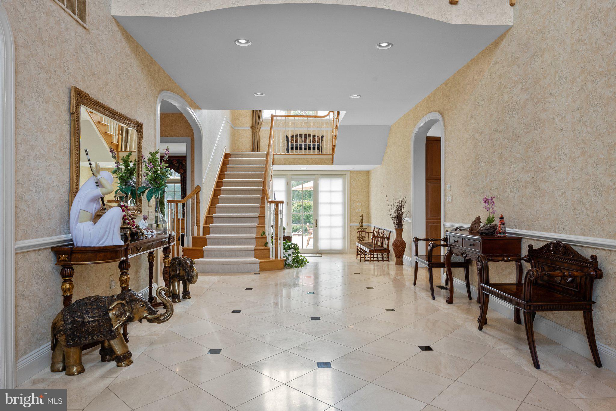 1049 McKean Road Ambler, PA 19002 - Photo 16 of 86 Grand Foyer w/ Marble Floors and 2-story Ceiling