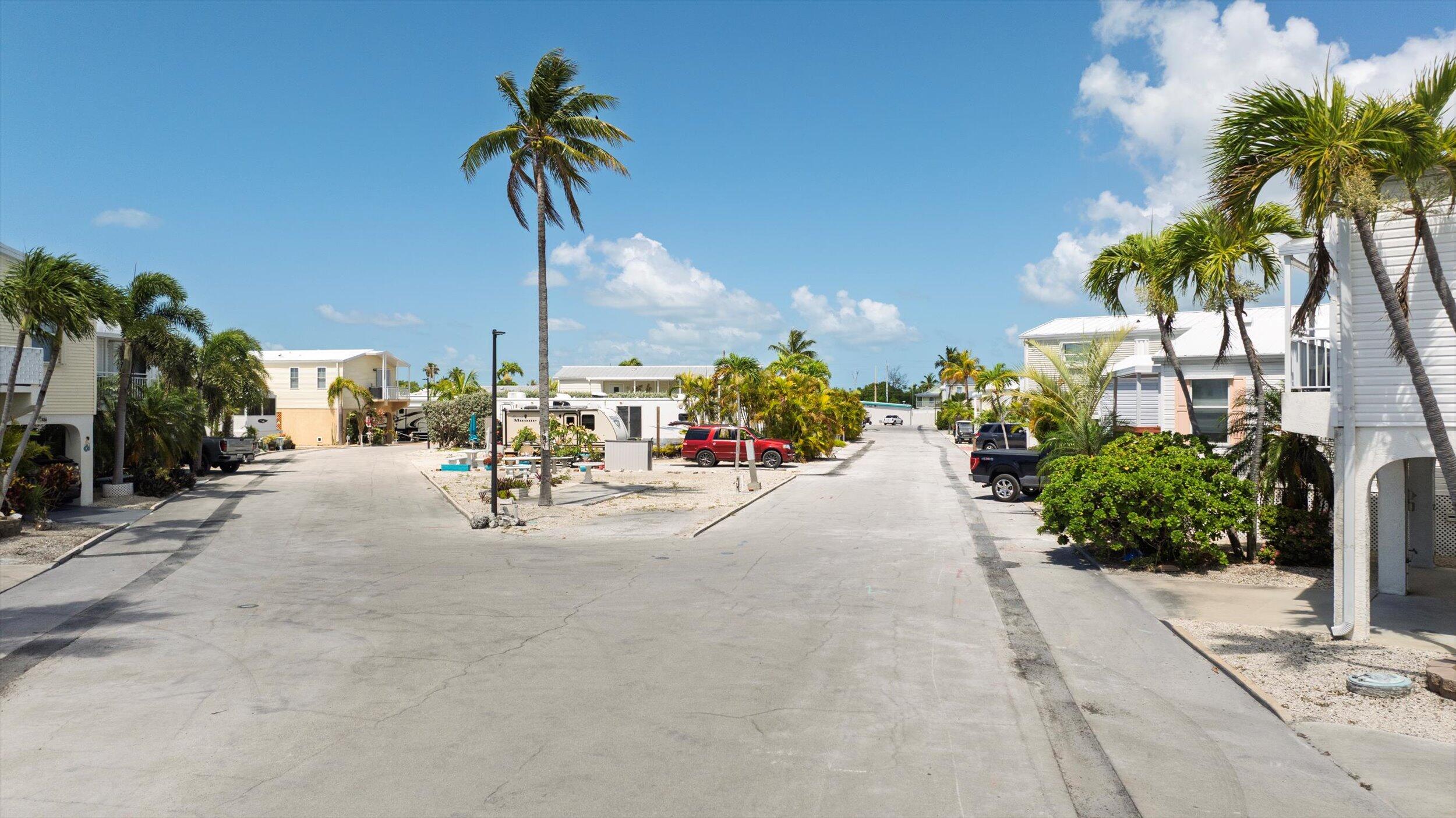 701 Spanish Main Drive, Unit 610 Cudjoe, FL 33042 - Photo 5 of 19 a row of palm trees sitting in front of house