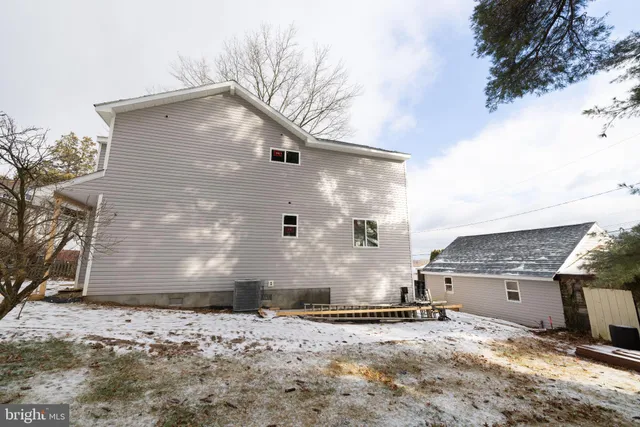 a backyard of a house
